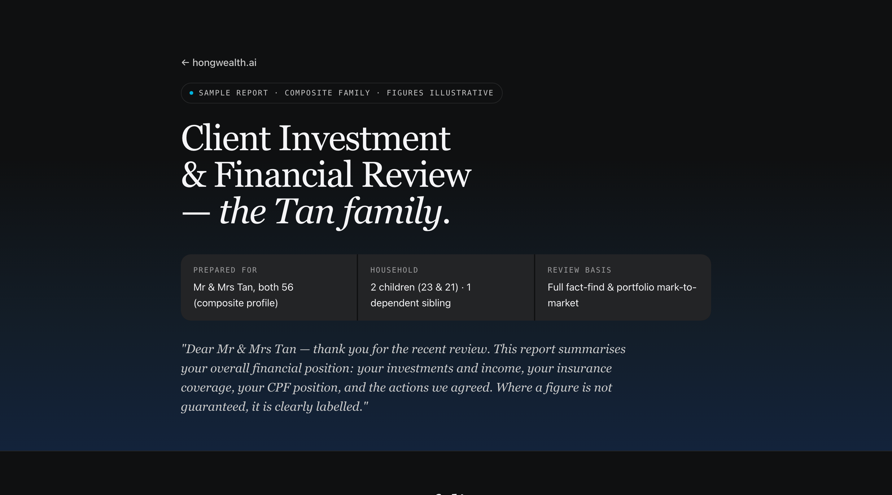 See a Full Financial Review